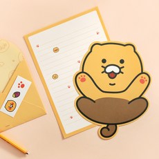 춘식이 형태 편지지 / 캐릭터편지지 예쁜편지지 귀여운편지지 예쁜편지지세트 편지지세트 카카오편지지, 하이파이브