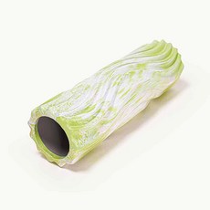 터치온리 마사지 EVA 폼롤러 필라테스 요가 스트레칭, 그린+화이트, 1개