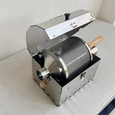 로스팅기계 전기 로스터기 원두 상업용 회전식 소형 샘 터기 생두 팝콘냄비 고온, AS2-S400T 가스 커피색 로스터, 1개