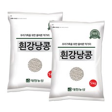 대한농산 흰강낭콩 10kg (5kgx2봉), 5kg, 2개