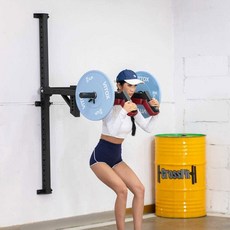 벽걸이형 스쿼트 랙 하체운동 데드리프트 홈트 풀백, 벽 핵 스쿼트 랙 WFA-SQ