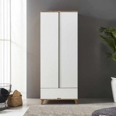 아도라퍼니처 수납옷장 1단 서랍 옷장 800, 화이트, 화이트