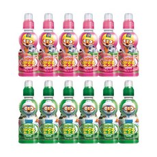 뽀로로음료 복숭아 X6개+보리차 X6개, 12개, 235ml