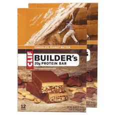 Cliff Builders 蛋白質棒 68g, 巧克力花生醬, 24件