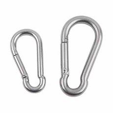 캠핑비너 강철비너 고강도 등산 캠핑, 20개, 실버