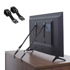 가구 전도방지 안전 스트랩 벨트 고정 테이프 블랙 2P