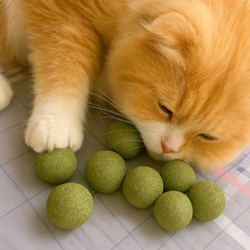 고양이 캣닢볼 캣닢 장난감 마따따비 대왕 볼 왕빵 캣닢공, 꼬미캣닢볼, 4개