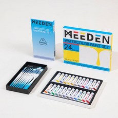 디아크몰 24 색 미술 용 단색 수채화 물감 12 세트 초보자 그림 도구 전체, 13.물감12ml24색+펜10개