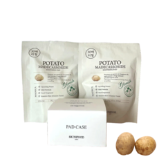 스킨푸드 포테이토 마데카소사이드 수딩 패드 30매 리필 x 2개 + 패드케이스 1개