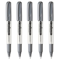 모나미 네임펜M MEDIUM 닙 (굵은글씨용), 5개, 실버(은색)