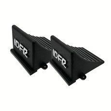 IDFR 車擋 輪檔 車輪擋 輪胎擋 三角板 防滾 止滑 停車卸貨 斜坡擋 小款 黑色 2入, 1套