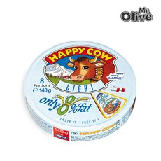 해피카우 크림치즈 8포션 로우팻 8% 140g, 1개