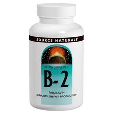 SOURCE NATURALS 無糖 B-2維他命錠 100mg 無麩質, 1個, 250 件