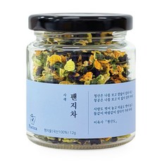 포이티 국산 팬지 꽃차 꽃송이 삼색제비꽃, 1개, 1개입, 12g