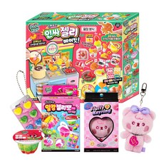 데코데코 말캉분식 인싸젤리 스퀴시 + 시간순삭 말캉 젤리뽀 + 체리 인형 키링 세트, 1세트, 단품