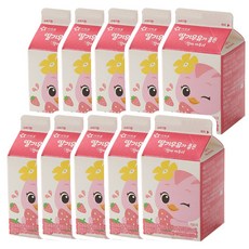 아워홈 딸기우유가 좋은 엄마까투리, 10개, 200ml