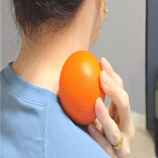 악력강화 재활운동 실리콘 손 마사지볼 땅콩볼 안마볼 마사지용품 운동볼, 오렌지