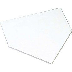 ZETT(제트) 야구 홈 베이스 경식 연식 소년 야구 ZBV205H 두께 5mm, 아이보리(화이트), 1개