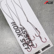 에이플러스 참돔 타이라바 어시스트 훅세트 참돔묶음바늘, 3개, 3개입