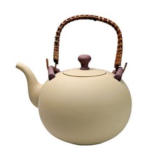提梁陶壼 1.5L 陶製燒水壼 燒水壺 煮水壼, 1個