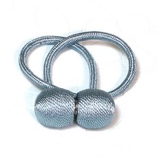 하루네 커텐 끈 마그네틱 자석 장식 걸이 커튼정리 집게 후사고리 (1+1) 46cm, 민트  (1+1), 1개