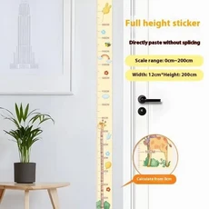 2M 높이 측정 스티커 방수 성장 차트 자체 접착 Catoon 패턴, 10 10