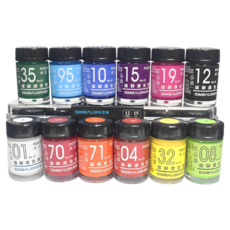 雄獅 廣告顏料 POCD-15 檢定考試適用 一盒12色入 壓盒 15cc