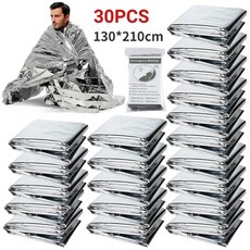 야외 생존 담요 응급처치 방수 키트 1p/10p, 6PCS