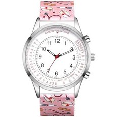 Avaner 간호사 손목시계 맥동계 실리콘 밴드 읽기 쉬운 쿼츠 시계 의사용