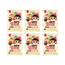 삼립 제로 젤리뽀 제리뽀 당류제로 저칼로리 간식 4가지 과일맛 10입, 6개, 560g