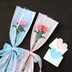 아트박스/에듀팜몰 모루 한송이 카네이션 꽃다발 만들기 DIY 키트, 레드 KIT, 1개