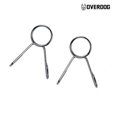 오버독 중량봉용 스프링 마구리 2개, 1세트, 실버