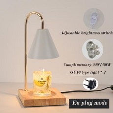 테이블 라이트 램프 촛불 워머 아로마 테라피 레트로 녹는 왁스 타이머 포함 모던 장식 무드, [03] EU Plug 220V Bulb, [01] NO Timeable, 4) EU Plug 220V Bulb - NO Time