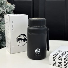 A+精選 燜燒杯 保溫罐 316不銹鋼茶水分離大容量保溫杯, 1個, 黑色1000ML+茶隔,杯