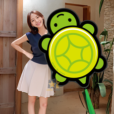 렘코 캐릭터 거북이 연 야외놀이 연날리기 등딱지 그린포인트, 1개