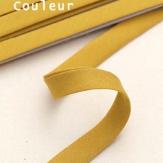 패션스타트 [캡틴88] Couleur 크루르 코튼 면바이어스테이프 골드옐로우 1개입, 1개
