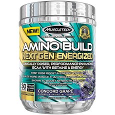 MUSCLETECH BCAA支鏈胺基酸補充粉, 280g, 1罐, Concord Grape