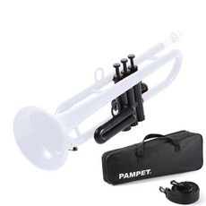 입문용 플라스틱 트럼펫 교육용 입문 레드 감B조 초보자용 나팔, 11 내림B톤화이트(순풍 비포함)신모델, 1개