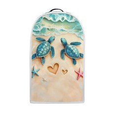 Talayituse Beach Turtle 불가사리 하트 프린트 블렌더 더스트 커버 스탠드 믹서 또는 커피 머신용 지문 보호 커버 얼룩 방지 용품용 가정용 주방 가전 커버, 해변 거북 불가사리 하트