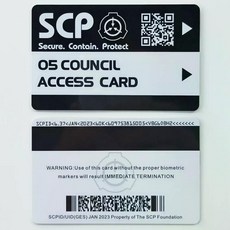 SCP scp 재단 키 만능 카드 1 2 3 4 5 등급, 05 COUNCIL