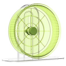 델라무드 햄스터 무소음 쳇바퀴 21CM 높이 조절, 초록, 1개