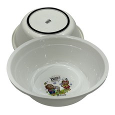 [나코] 플라스틱 대야 곰돌이대야 미끄럼방지 욕실대야 목욕탕 목욕대야 바가지 세수대야 빨래대야, 곰돌이6호, 1개