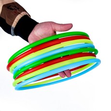 링걸이게임 고리던지기세트 교육교재 운동회 용품 링던지기 유아체육교구 체육대회용품, 1개, 고리만(혼합)8개