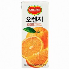 롯데칠성음료 델몬트 오렌지 드링크, 190ml, 240개
