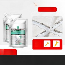 진심글로벌 콘크리트보수제 벽균열보수제, 1개, 1L, 화이트 500ml 2봉투