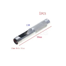 올 사이즈 픽 가죽 도구 가죽 펀치 할로우 펀처 가죽 공예 구멍 펀치 공예 의류 벨트 캔버스용 DIY 1.0mm-25mm, 13mm