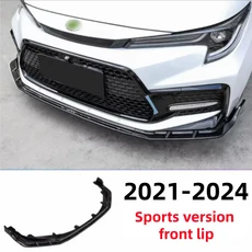 튜닝 범퍼토요타 레빈 2021-2024 차량용 프론트 범퍼 하단 립 스포일러 스플리터, 04 Carbon Look