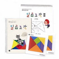 유아 도형기초 문제해결력 발달용 칠교놀이 풀세트/ 조각조합 칠교퍼즐 놀이수학, 1세트