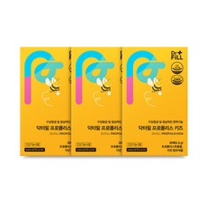 닥터필 어린이 프로폴리스 키즈 영양제 아연 함유 바나나맛 필름 식약청인증 HACCP, 4.6g, 3박스