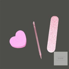 경희의마실 네일 파일 키트 큐티클관리, 1개, 핑크, 9cm
